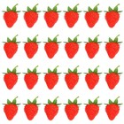 24 Pcs Lifelike Artificial Faux Strawberries Fruit Simulation For Home Decor