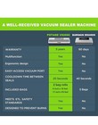 Vacuum Sealer Machine 85kpa  Easy Presets 4 Food Modes Dry Moist Soft Delicate