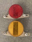 Vintage Amber red Cateye Bicycle Wheel Reflectors Sears Huffy  Schwinn Stingray