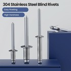 100pcs 3 16  X1 2  Stainless Blind Rivets pop Rivets 304 Stainless Steel Grip An