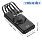 Portable Wireless Power Bank Backup Usb External Battery 900000mah Fast Charger