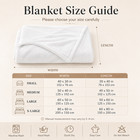 Soft Fleece Blanket Cozy Home Throw For Sofa And Travel