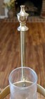 Vintage Paris Istanbul Orient Express Brass Clawfoot Adjustable Table Lamp