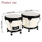 Vanphy Bongo Drum 4   And 5   Set For Adults Beginners Tunable Natural Skin