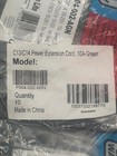 Lot Of 10 Tripp Lite Pdu Power Cord  C13 To C14 - 10a  250v  18 Awg 2 Ft Green