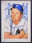 Mickey Mantle Autographed Framed 1952 Bowman Photo Gem 10 Auto  450 Beckett