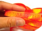 Christian Silicone Wristband Bracelet Sunday School On Fire For God - 20 Bands