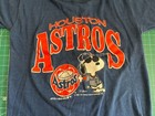 Vintage 80s Houston Astros Ss Snoopy Artex Mlb T-shirt Youth M 8-10