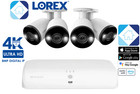        Lorex 4k 16-ch 8 Wired   8 Wi-fi 2tb Nvr System 4 Ip Bullet Cameras New      