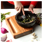 Princess House   Molcajete   Wildflower Mortar   Pestle With Base 10163 New