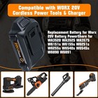 4 0ah 18v Li-ion Battery Rockwell For Worx Wa3512 Wa3512 1 Wa3525 Wa3520 Wg151