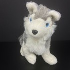 Metro Premium Gray White Timber Wolf Husky Dog Plush Blue Eyes Stuffed Animal