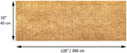 16x120 Inch Natural Coconut Coir Liner Sheets Coco Fiber Roll Coco Mat For Plant