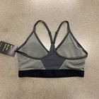 Nike Women Light Support Sports Training Indy Bra 878614-091 Grey Black Size M