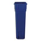 Boardwalk 23glrecycleb 23 Gal Polypropylene Slim Recycling Container - Blue New