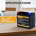 Anlibatt Aux14 Agm Auxiliary Car Battery 200cca Bci Group 400 Start Stop Battery