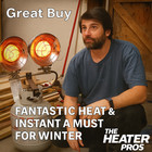 30 000 Btu Dual-head Propane Tank-top Heater Ir Garage shop warehouse Commercial