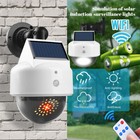 1-4pack Solar Light Led Wall Lamp Security Dummy Camera Wireless Pir Monitor