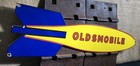 Large Vintage Oldsmobile Rocket Gas Oil 26    Porcelain Dealer Sign
