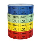 Raffle Tickets Double Roll - Full Set Of 4 Colors 2000 Tickets colors 50 50 R   