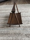 Wood Magazine Rack Nasco Mid Century Modern Vintage Yugoslavia Book Holder Stand