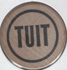 R p  Ryan   Associates  insurance  Phoenix  Arizona  Token  Tuit  Wooden Nickel