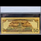 Gold 2009  50 Fifty Dollars Banknote Collectible With Bag   Certificate