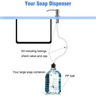1 2 Pcs 360   Stainless Steel Kitchen Sink Liquid Soap Dispenser Pump Bottle Tube
