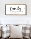 24 X 12 Inch Large Wooden Family Sign Wall Decor For Living Room  Home Sign W   