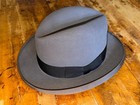 Vintage 1950s Stetson St  Regis Royal De Luxe Homburg Gray Rare Size 7 5 8
