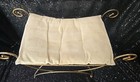 Vintage 1970s Hollywood Regency Style Vanity Stool Bench Gold Cushioned Mid Cent
