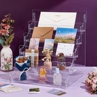 5-tier Acrylic Christmas Greeting Card Display Stand Portable Sticker Display   