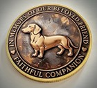 Dachshund  Memorial Challenge Coin-2d-flat-glossy-dog-best Friend-companion