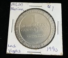 1990 Mgm Marina Casino Vintage  1 Token Las Vegas Nevada