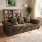 Convertible Sofa Bed folding Lounger Boneless Sofa Couch  floor Sofa W cupholder