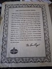 Clayton Moore Signed The Lone Ranger Creed Amoco Silver Rare