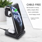 3 In 1 Charging Dock Charger Stand For Apple Watch Serie Air Pods Iphone Station