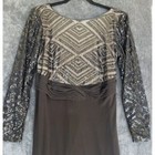 Cachet Dress Womens Size 14 Black Formal Sequin Whimsigoth Dark Fairy Romantic