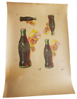 Rare Original 1950s Coca Cola Vending Machine Decals Sticker Vivid Colors Lqqk 