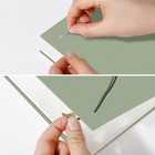 A5 Dotted Grid Journal Spiral Notebook 160 Pages 100 Gsm Thick Paper Sage Green