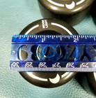 Set Of 8 Moonlight Black Wheels For Quad Roller Skates Untested
