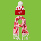 Victoria s Secret Color Block Beanie Hat  cozy Plaid Scarf 2-pc Set Choose Color