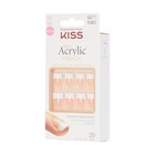 Kiss Salon Acrylic Press On Nails  Nail Glue Included   sugar Sugar Rush 