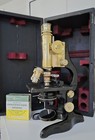 Stunning Antique 1921 Ernst L Wetzlar  Microscope With Original Case 