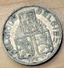 1939 Belgium 1 Franc French Text Lion