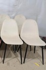 Dining Chairs Set 4 Modern Accent Chairs Velvet Fabric Upholstered Seat Spoon Sh