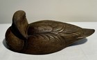 Ducks Unlimited Special Edition Brownstained Solid Wood Duck 1989-90 Decoy