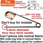 5 Pcs Of 5 Inch Heavy Duty Jumbo Stainless Steel Safety Pins Silver Color Saf