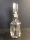 Antique Crystal Perfume Bottle art Deco scent Bottle stamped czechoslovakia 1950