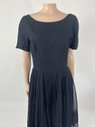 Vintage 50 s 60 s Dauphine Women s Dress Pleated Formal Party Fit Flare Y19